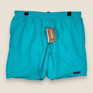 Patagonia Baggies 5 Inch Lined Shorts Trunks Men Size Small Turquoise Blue